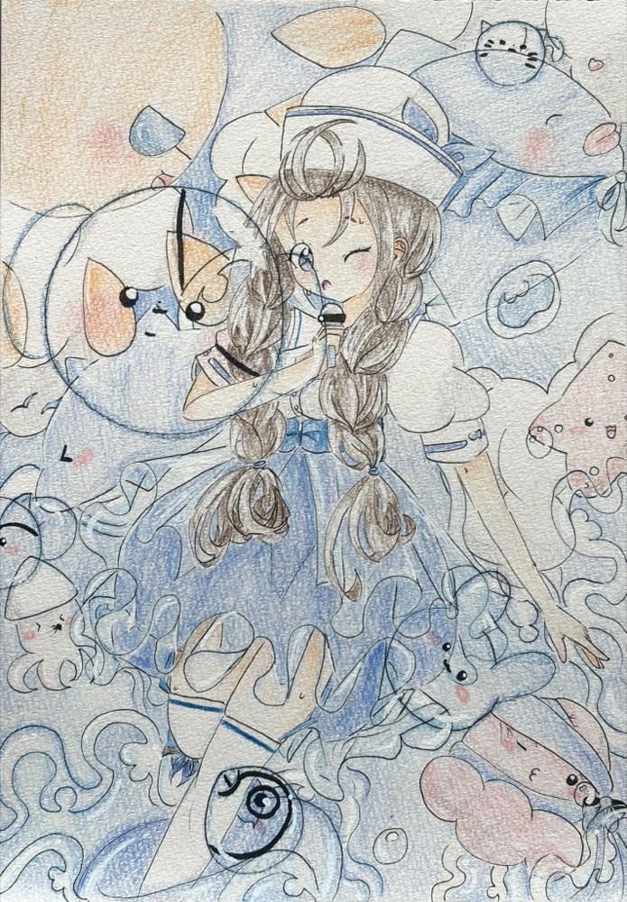 加藤海音ちゃん（小6）の作品『海のアイドル』